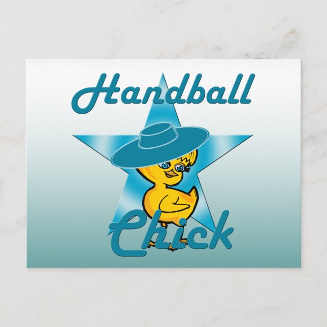Cartão Postal Pintinho de handebol nº 7 (Frente)
