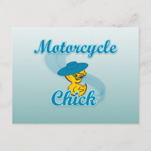 Cartão Postal Pintinho de motocicleta nº 3