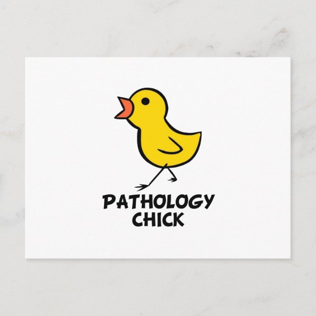 Cartão Postal Pintinho de Patologia (Frente)