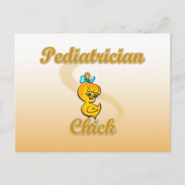 Cartão Postal Pintinho de pediatra (Frente)