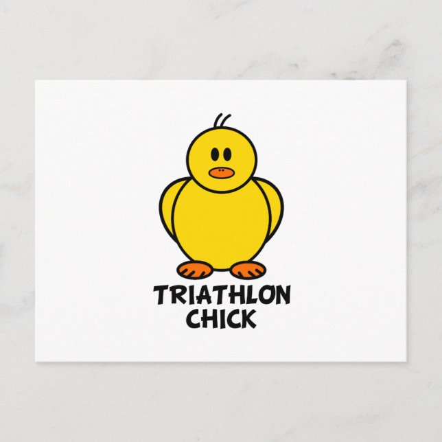 Cartão Postal Pintinho de Triathlon (Frente)