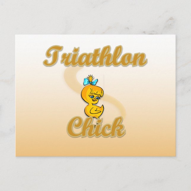 Cartão Postal Pintinho de Triathlon (Frente)