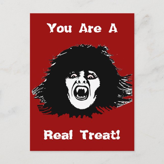 Cartão Postal Pintinho de vampiro é um verdadeiro tratado (Frente)