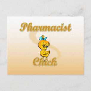Cartão Postal Pintinho farmacêutico