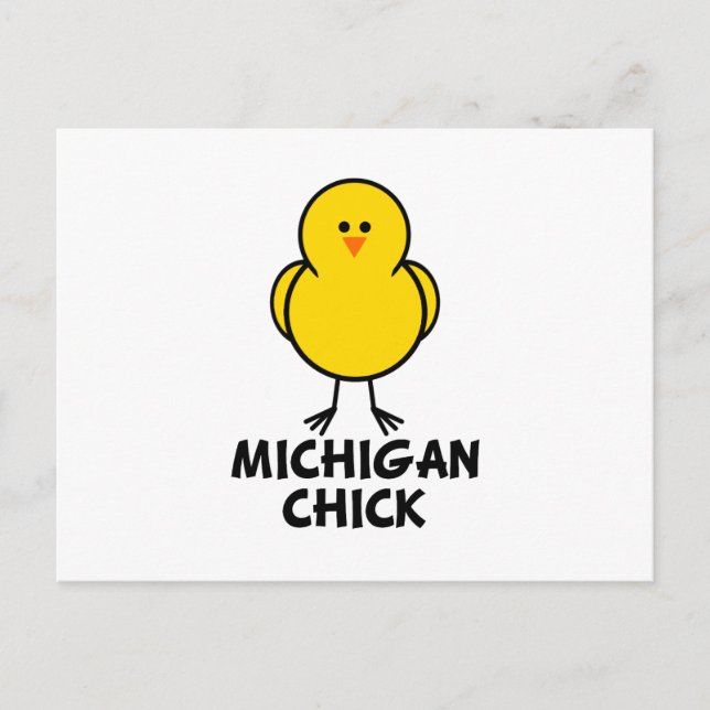 Cartão Postal Pintinho Michigan (Frente)
