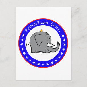 Cartão Postal pintinho republicano