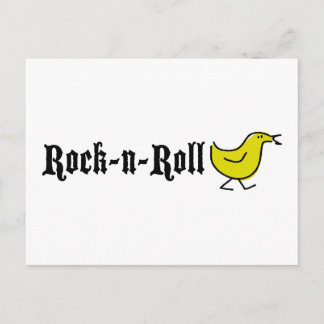 Cartão Postal Pintinho Rock-N-Roll