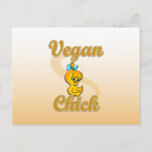 Cartão Postal Pintinho Vegan