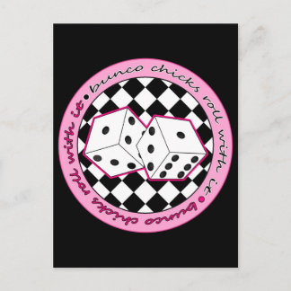 Cartão Postal Pintinhos Bunco Rolam Com Ele - Rosa