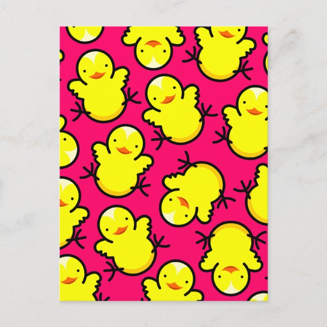 Cartão Postal Pintinhos quentes (Frente)