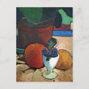 Cartão Postal Pintura a Óleo de Frutas e Cores