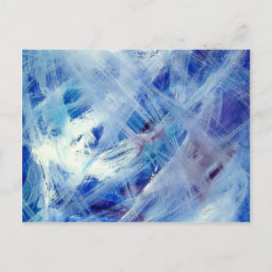 Cartão Postal Pintura abstrato acrílica feliz