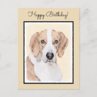 Pintura Americana de Foxhound - Arte Cachorra Orig