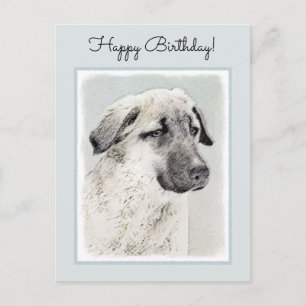 Cartão Postal Pintura Anatoliana Shepherd - Arte Original para C