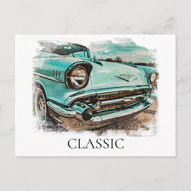 Cartão Postal *~* Pintura Antiga Clássica Vintage Retro Antiga A (Frente)