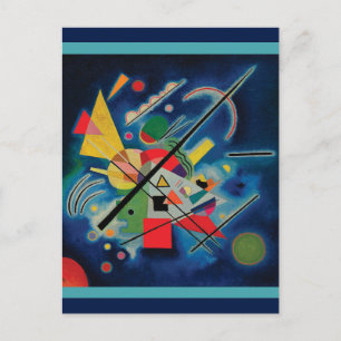 Cartão Postal Pintura azul de Wassily Kandinsky