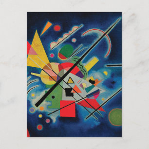 Cartão Postal Pintura azul de Wassily Kandinsky
