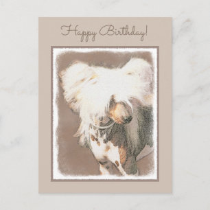 Cartão Postal Pintura Chinesa Sem Penteado Pintura Original De C