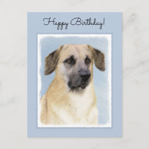 Cartão Postal Pintura Chinook (Ouvidos Soltos) - Arte Cachorro O