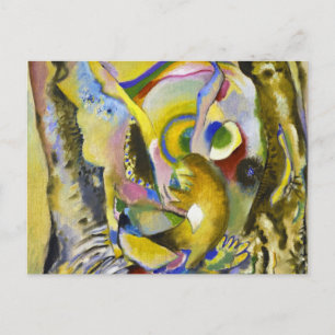 Cartão Postal Pintura com fundo claro, 1916 por Kandinsky
