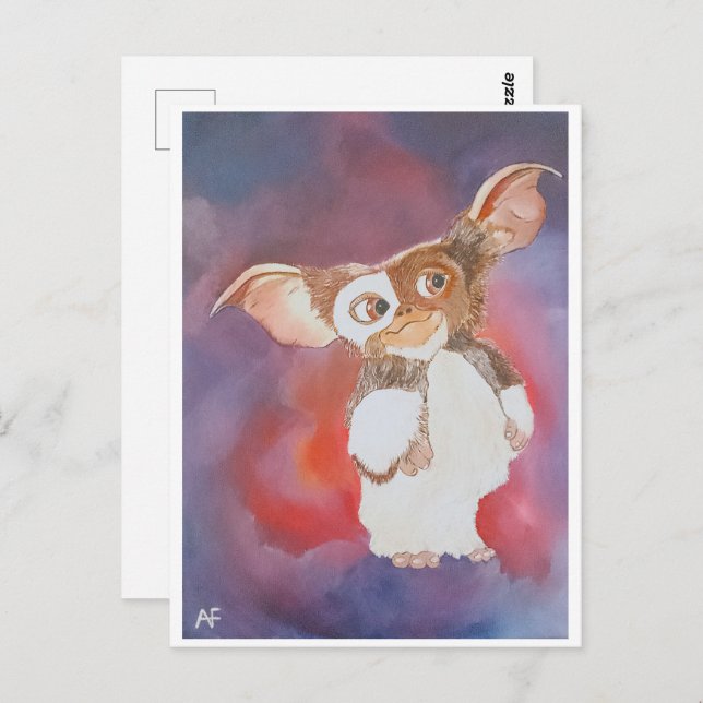 Cartão Postal Pintura da Criatura Oriental por Alfred Fox (Frente/Verso)