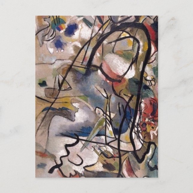 Cartão Postal Pintura de Abstrato de Arte Claasky Kandinsky (Frente)