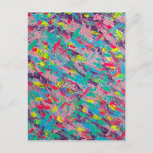 Pintura de Abstrato estética arco-íris