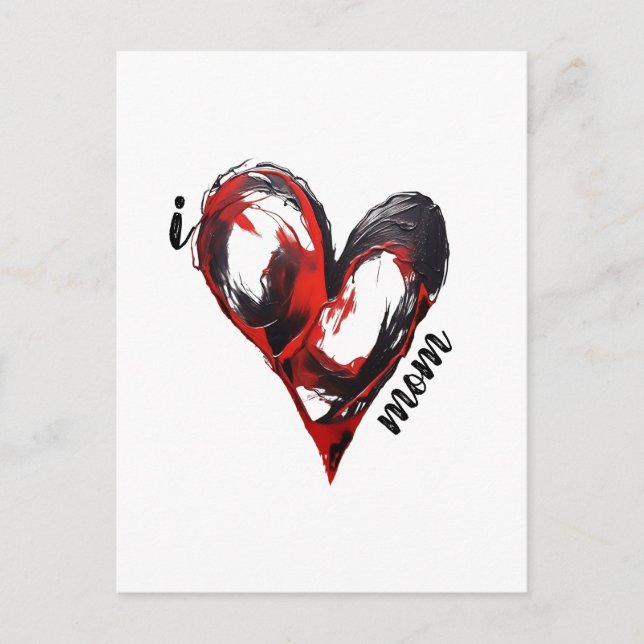 Cartão Postal pintura de amor única - design personalizado T-Shi (Frente)