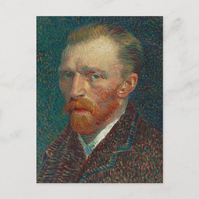 Cartão Postal Pintura de Arte Autoretrato Van Gogh (Frente)