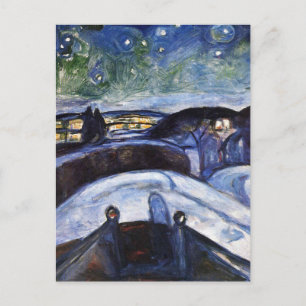 Cartão Postal Pintura de Arte de Edvard Munch