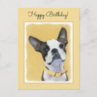 Pintura de Boston Terrier - Arte Original de Cacho