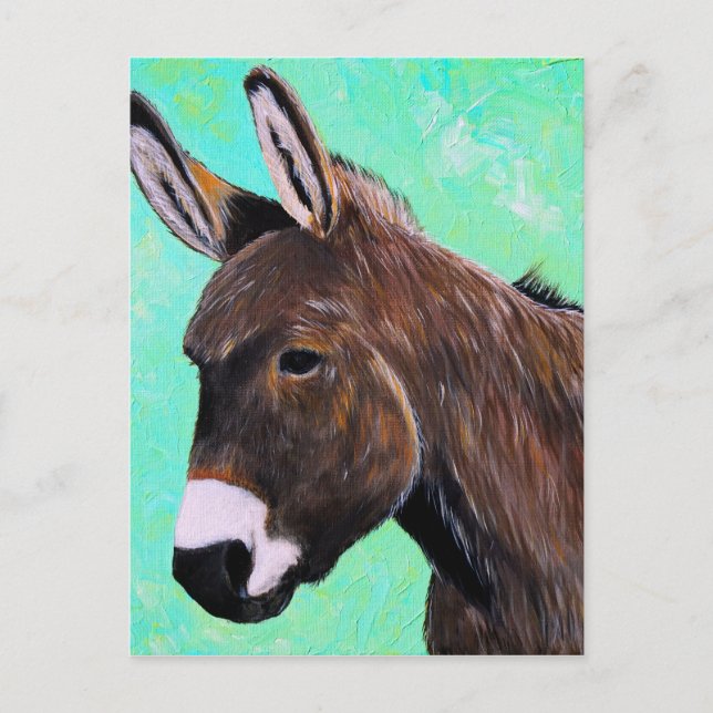 Cartão Postal Pintura de Burro (Frente)