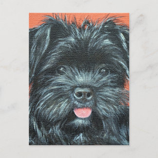 Cartão Postal Pintura de Cachorro Cujo Terrier