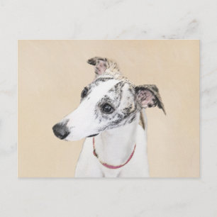 Cartão Postal Pintura de chicote - Arte de Cachorro Original Bon
