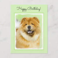 Pintura de Chow Chow - Arte Original de Cachorro F