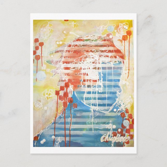 Cartão Postal Pintura de Christine (Frente)