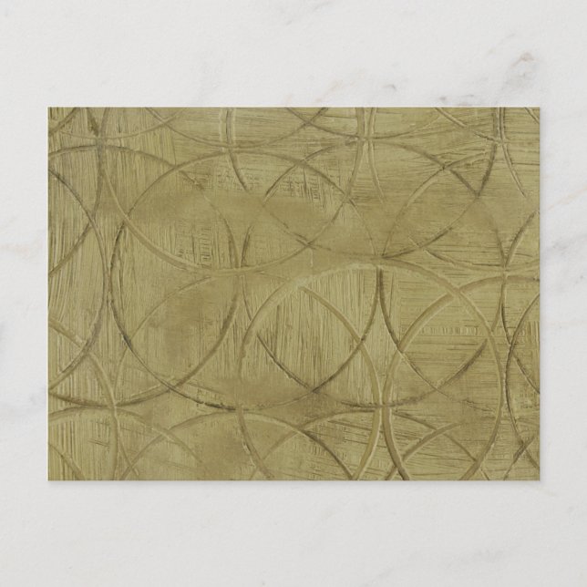 Cartão Postal Pintura de Círculos Vinculados por Jennifer Goldbe (Frente)