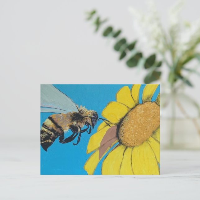 Cartão Postal Pintura de dança de jardim em um (Em pé/Frente)