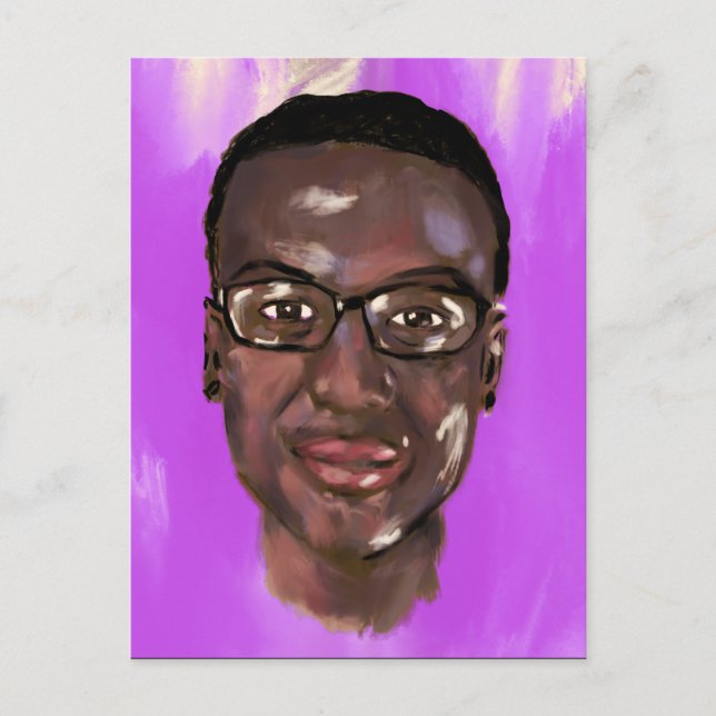 Cartão Postal pintura de elijah mcclain (Frente)