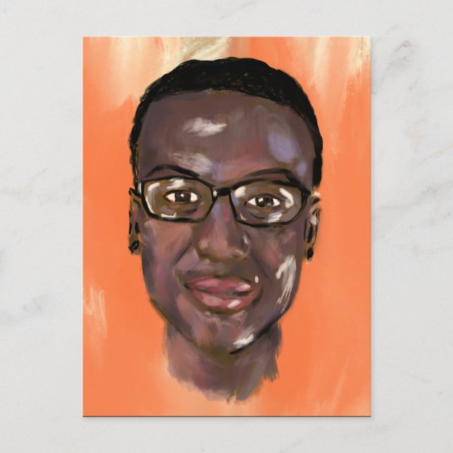 Cartão Postal pintura de elijah mcclain (Frente)