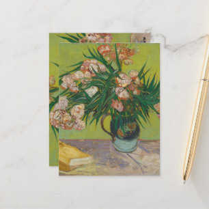 Cartão Postal pintura de flores de oleandro de Vincent Van Gogh