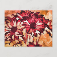 Pintura de Flores Vermelhas