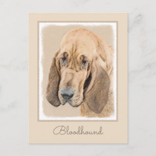 Cartão Postal Pintura de galhões - Arte de Cachorro Original