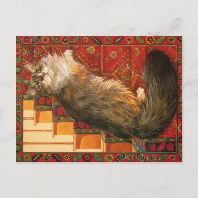 CARTÃO POSTAL PINTURA DE GATO (Frente)