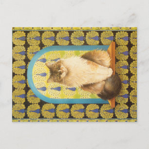 CARTÃO POSTAL PINTURA DE GATO