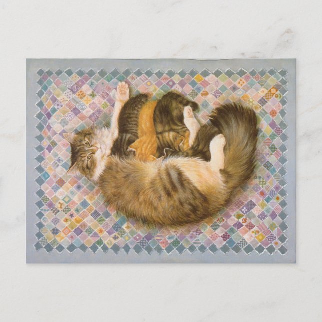 CARTÃO POSTAL PINTURA DE GATO (Frente)