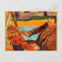 Pintura de Gauguin, Van Gogh Pintando Girassóis
