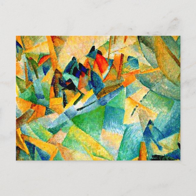 Cartão Postal Pintura de Gestel, porto de Mallorca, (Frente)