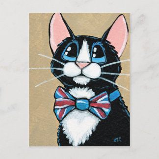 Cartão Postal Pintura de gravata de Arco de visto Tuxedo no Rein