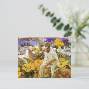 Cartão Postal Pintura de Joaquin Sorolla de Louis Comfort Tiffan